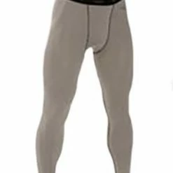 Compression Gear & Under Garments Smitty Grey Compression Tights W/ Cup Pocket