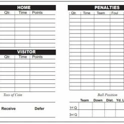 Stripes Plus Large Foldable Football Game Card