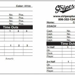 Stripes Plus Large Foldable Football Game Card