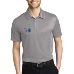 Stripes Plus **NEW** Grey TASO Embroidered Volleyball Short Sleeve Shirt