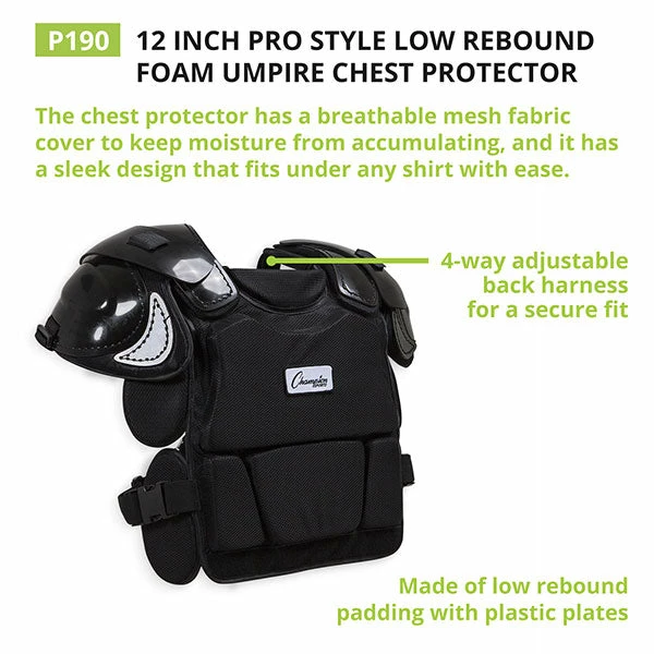 Champion Low Rebound Umpire Chest Protector 5 Champion Low Rebound Umpire Chest Protector