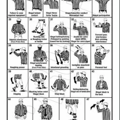 Stripes Plus Football Signal Card