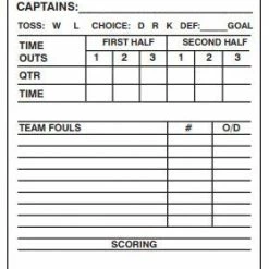 Stripes Plus Small Double Sided Football Game Card