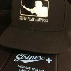 Stripes Plus Richardson NEW TPU Logo Without Words Umpire Surge Fitted Hat