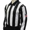 Smitty 2 1/4" Stripe Long Sleeve Football Shirt W/Flag Over Pocket 2 Smitty 2 1/4" Stripe Long Sleeve Football Shirt W/Flag Over Pocket