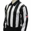 Smitty 2 1/4" Stripe Long Sleeve Football Shirt W/Flag On Sleeve 1 Smitty 2 1/4" Stripe Long Sleeve Football Shirt W/Flag On Sleeve