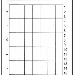 Stripes Plus Double Sided Volleyball Lineup Card