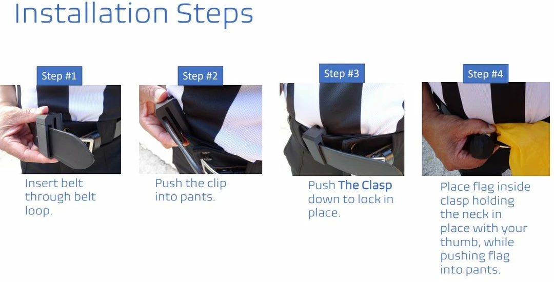 The Clasp - Football Penalty Flag Clip 6 The Clasp - Football Penalty Flag Clip