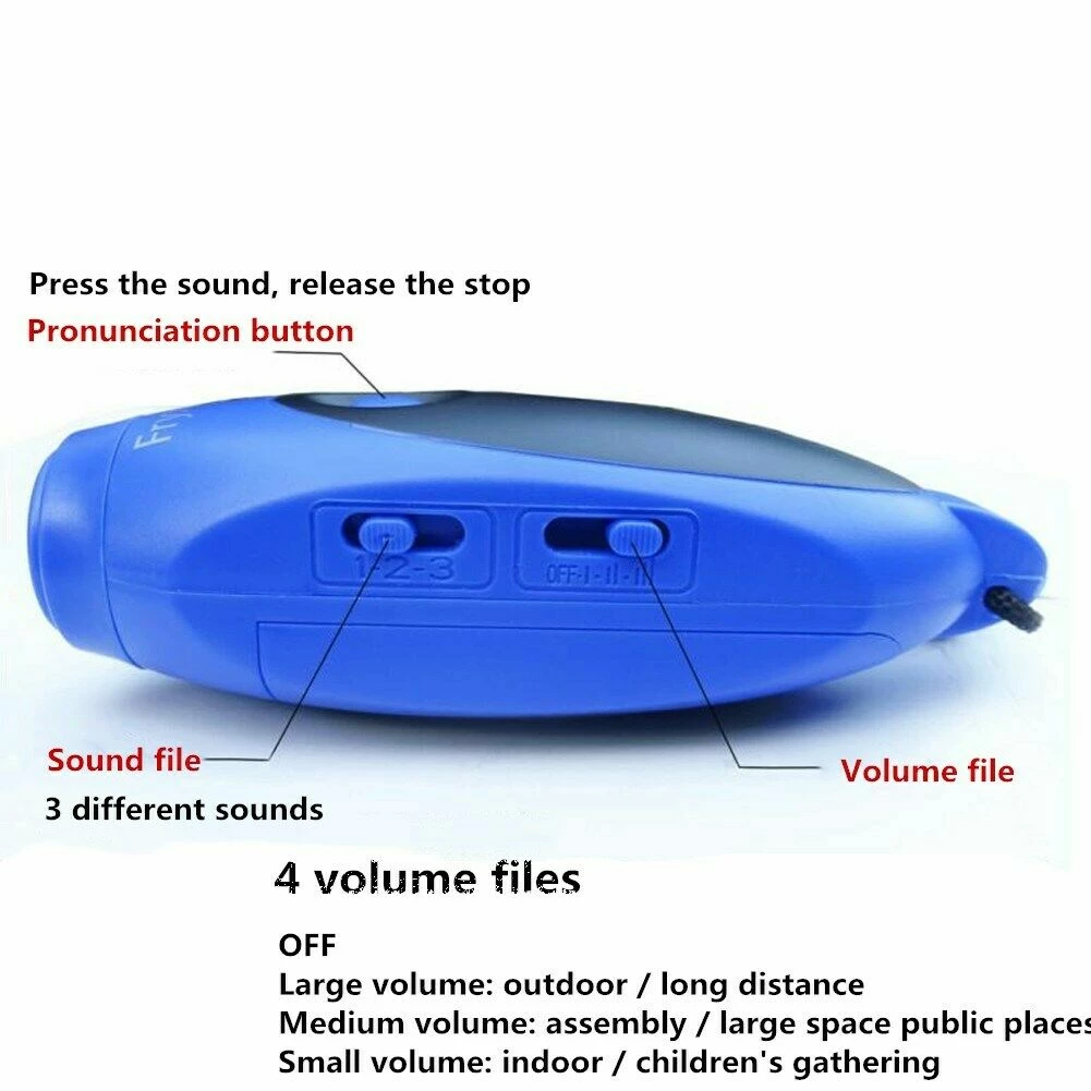 Stripes Plus Whistles & Lanyards Mini Electronic Whistle 3 Tone Hand-Held Lanyard 7 Stripes Plus Whistles & Lanyards Mini Electronic Whistle 3 Tone Hand-Held Lanyard