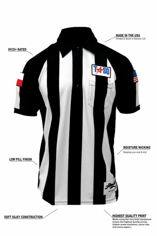 Honig's TASO "Bi-Flex" Sublimated Football Short Sleeve Shirt W/Placket 4 Honig's TASO "Bi-Flex" Sublimated Football Short Sleeve Shirt W/Placket